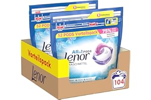 Lenor Waschmittel Pods All-in-1, 104 Waschladungen, Lenor Aprilfrisch mit Duft von Frühlingsblumen
