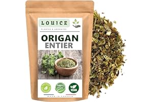 LOUICE Origan Entier Séché – Herbe Aromatique 100% Naturelle – 100g