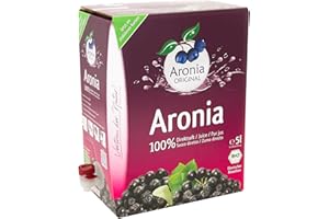 ‎ARONIA ORIGINAL Aronia ORIGINAL Bio Aronia Muttersaft aus deutschem Anbau | 5 Liter Bio Direktsaft aus 100% Aroniabeeren | Vegan, ohne Konservierungsstoffe, ohne Zuckerzusatz (lt. Gesetz)