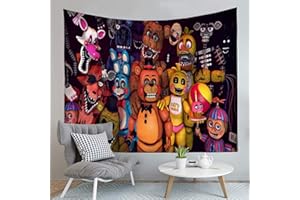 ANJINGUANG Fre-ddy Fazbear FNAF zabawna dekoracja wnętrz, do pokoju dziennego, sypialni, 150 x 100 cm