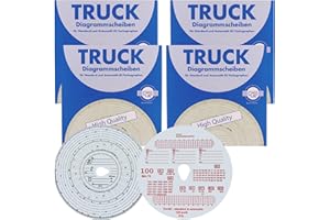 SAMETRUCK 4x 100x Diagrammscheiben Tachoscheiben 100kmh km/h für Fahrtenschreiber 100-24