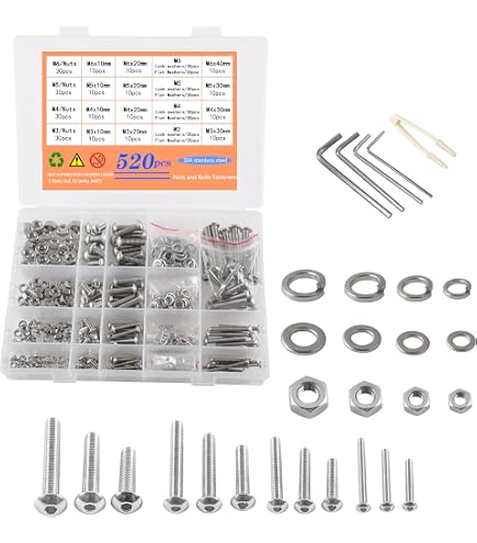 Bulloni A Testa Tonda (Carriage Bolts) M12 Con Dadi E Rondelle Zincati, Varie Confezioni, Timco UK