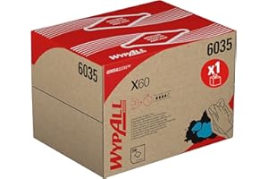 WypAll X60 Paños 6035, 1 Capa, Ligeros y Absorbentes, 1 Caja x 200 Paños (200 total)