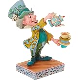 ENESCO Disney Traditions by Jim Shore Alice Harikalar Diyarında Dekoratif Fig&uuml;r, &Ccedil;ılgın Şapkacı, 12 cm, &Ccedil;ok Renkli