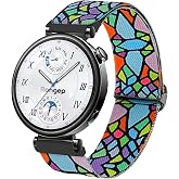 Rongep Bahar Serisi 18mm Esnek Kumaş Kordon Huawei ile Uyumlu GT5 41mm/GT5 Pro 42mm/GT4 41mm i&ccedil;in Terleme Karşıtı Nefes Alabi