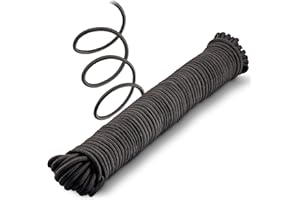 COM-FOUR® Cordes élastiques - Corde de Tension pour bannières, Affiches, tentes, Pavillons - tendeurs en Caoutchouc pour Le Transport, Le Camping, Le Sport, Les Bagages - Corde d'extension