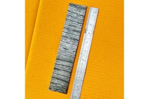 Chilgoza Handmade Damascus Stainless Steel Billet Bar Blank Blade for Knife Making|Jewelry Making|Cutlery Making Over 256 Layers, 254 x 38 x 4.0 mm (Fire)