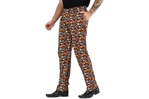 Uniformates Pantaloni da Cuoco Unisex Stampati in Cotone 100% da Uomo e da Donna con Cordino per Servizi di ristorazione, panettieri e Professionisti culinari