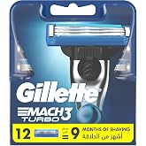 Gillette Mach3 Turbo Yedek Tıraş Bı&ccedil;ağı - 12'li