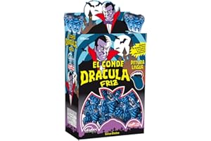 100 LECCA LECCA EL CONDE DRACULA FRIZ PITTURA LINGUA BLU CHUPA CHUPS SFUSI