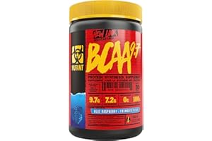 MUTANT BCAA 9.7 | Supplement BCAA Powder with Micronized Amino Acid and Electrolyte Support Stack | 348g (.77 lb) | Blue Raspberry