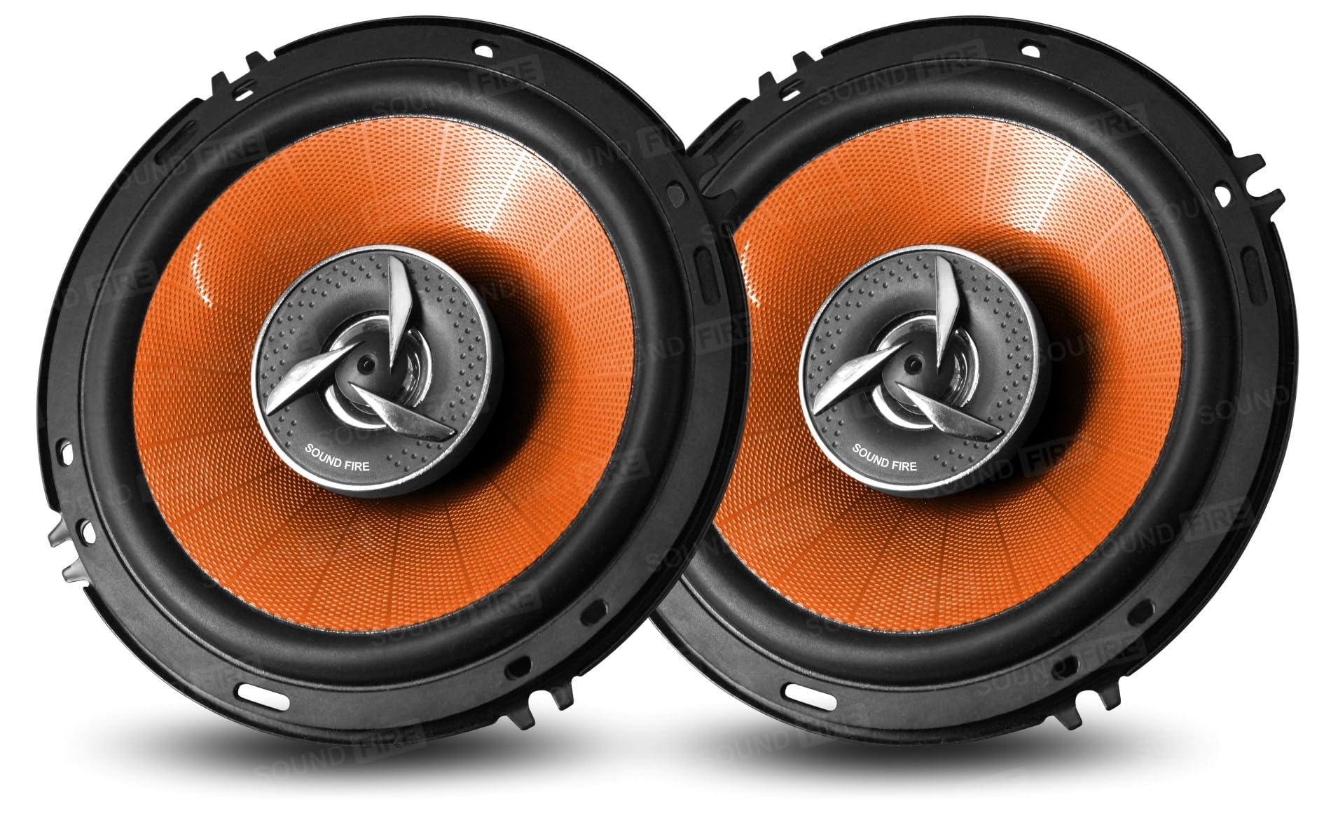 SOUND FIRE GT Performance Series SF-6602 (Orange) 6 Inch 2-Way 400W MAX Co-Axial Car Speaker