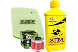 MOTOCAR Kit tagliando Bardahl XTM Scooter 5W40 filtro olio aria Aprilia Leonardo 125/150