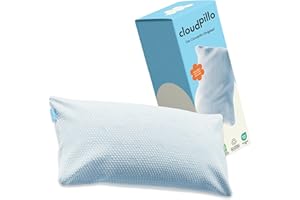 ‎CLOUDPILLO Cloudpillo Pillow 40 x 80 cm - Ergonomic Memory Foam Pillow for Side Sleepers, Height-Adjustable Sleeping Pillow for All Sleeping Positions, Breathable and Hypoallergenic