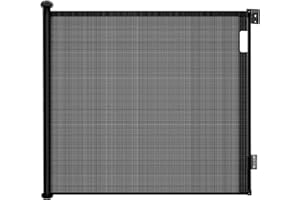 Ycozy Treppenschutzgitter Türschutzgitter Ausziehbar 0-140 cm Kinderschutzgitter Einhändiges Öffnen Absperrgitter für Baby und Haustiere Schutzgitter Treppe Innen Außenbereich (Schwarz)