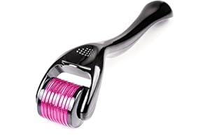 SANDINE SILKY SKIN Microneedle Derma Roller - 540 Micro Needle Skin Care System - Ideal to Keep Your Skin Young and Radiant - Titanium for Silky Smooth and Beautiful Skin - Includes Free E-Book - By Sandine (1 mm)