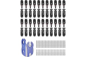 BougeRV 22PCS Conectores del cable del panel solar 22 pares macho/hembra