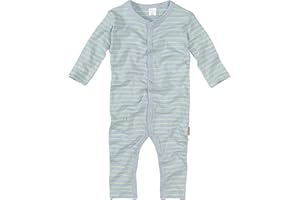 wellyou, Pyjamas for Boys and Girls, One-Piece Long Sleeve, Baby Children, Striped, Ringed, Fine Rib, 100% Cotton, Size 56-134, Made in Europe