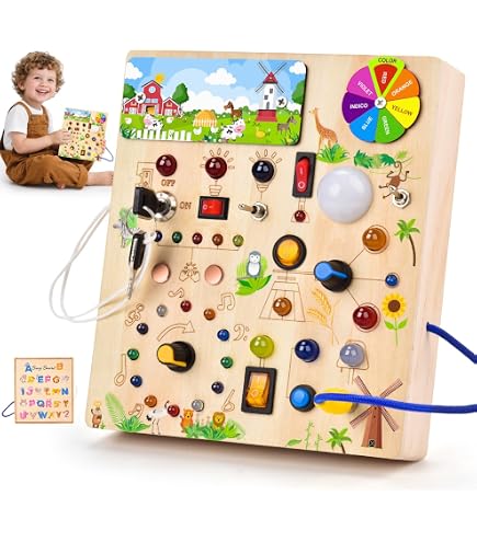 NLMWTI Giochi Montessori 8 In 1 Giocattoli, Gioco Educativo Per Imparare Forme E Colori Con Cubo Attivita Sensoriale Bambini Regalo Bambina Legno Colori Per Bambini 1 2 3 Anni 0