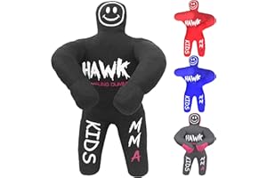 Hawk Sports Kids Grappling Dummy for Kids BJJ Wrestling Dummy Punching Bag MMA Brazilian Jiu Jitsu Children Judo Youth Throwing Boxing Dummy Dummies UNFILLED