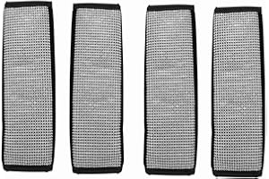Jcevium 4 Packs Belt Shoulder Pads, Crystal Car Belt Covers Diamond Car Decor Accessories for Women