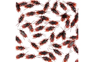 KUFAERBEAM 50 Pezzi falsi scarafaggi plastica scarafaggi Bugs Prank Finto Scarafaggio sembrano reali per Halloween