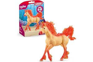 SCHLEICH 70756 Elementa ogień jednorożec ogień, od 5 lat, bayala - figurka do zabawy