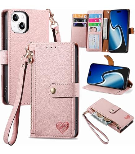 Asuwish Phone Case For IPhone 15 6.1 Inch Wallet Cell Cover With