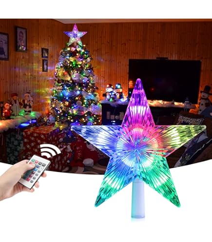 Cimier Étoile LED Blachere Illumination - Blanc Chaud, PVC Argenté - Pour Sommet De Sapin De Noël