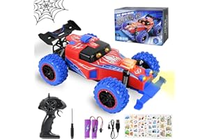 HERMORRYSS Auto Telecomandata, 2.4 GHz RC Auto, Telecomandata Giocattoli RC Car con 2 Batterie und Luce LED, 1:16 Fuoristrada Radiocomandata Autos Telecomandata per Ragazzi Ragazze 3+ Anni (Ragni)