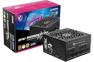 MSI MPG A1000GS PCIE5 ATX 3.1 zasilacz do gier - pełny modułowy - 80 Plus Gold Certified 1000W - 100% japońskie kondensatory 105°C - Zasilacz ATX - 10 lat