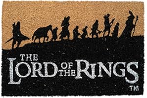 Grupo Erik: Zerbino Il Signore degli Anelli - Zerbino Ingresso Lord of the Ring, fabbricato con base in PVC antiscivolo, 40 x 60 cm, zerbino signore degli anelli ingresso, lotr gadget casa