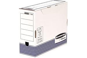 Fellowes Bankers Box System Lot de 10 Boîte d'archives A4+ Dos de 10 cm Bleu