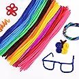 100pcs Pipe Cleaners for Craft, 30cm x 5mm Long Flexible Pipecleaners Craft Supplies for Kids DIY School Projects