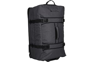 Mountain Warehouse Wander Wheelie Bag 100L - RFID, Grab Handle, Daypack - All Season Camping, Hiking, Outdoors & Trekking Charcoal One Size