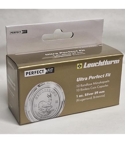 Leuchtturm Capsules Ultra Perfect Fit 38mm - 40 Pièces Pour Pièces Maple Leaf Argent