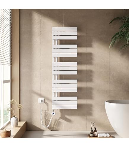 Élément Chauffant Pour Radiateur De Salle De Bain – 800W, écran LCD, Réglage Température 30-70°C, Minuterie – Remplacement Facile
