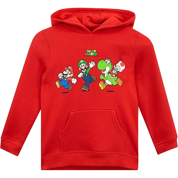 De Super Bros filmhoodie voor meisjes, leuke prinses, perzik, pullover, capuchon, kinderen, cartoonprint, sweatshirt, sweater voor dames en kinderen, 3-13 jaar, roze, 7-8 Jaar