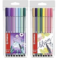 STABILO Pen 68 Living Colors Filzstifte, mittlere Spitze (16 Stifte)