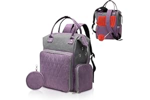 JOZEA Large Capacity Knitting Bag Backpack,Portable Crochet Bags and Totes Organizer for Women