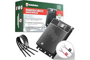 ‎VEDDELHOLZER Veddelholzer Marderschreck Auto-hochwirksame Autobatteriebetriebene Marderabwehr im Ultraschall Frequenzbereich-Automatischer Marderschutz Motoraum passend für alle Modelle-Autozubehör Marder Abwehr