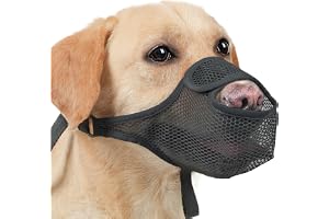 Hund skälla andningsbar tvättbart mjukt nät anti-bitande skälla husdjur