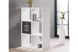 möbelando Regal Raumteiler Schrank Raumtrenner Holzregal Standregal Wandregal Mareen I (Weiß)