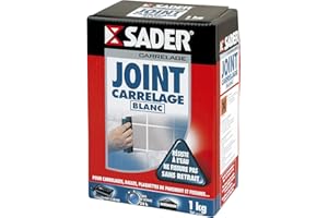 Sader - Guarnizione per piastrelle in polvere, 1 kg, colore: Bianco