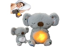 JULI Anxiety Relief Koala, Breathing Teddy Anxiety Bear with Calming Music, Lights, Sleeping Otter Plush, Soothing Koala for Adults & Kids, Stress Relief Stuffed Animal (3-Level Adjustable Volume)