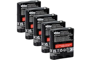 vhbw 5X Batterie Compatible avec Motorola Talkabout T6500R, T6510, T800, T6500, T6530, T82, T82 Extreme Radio Talkie-walkie (1500mAh, 3,6V, NiMH)