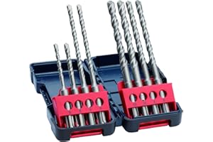 Bosch 8-tlg Hammerbohrerset SDS plus-3 (für Beton, in Tough Box, Ø 5–10 mm, Zubehör Bohrhämmer)