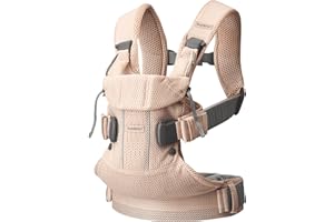 BabyBjörn Mochila Porta Bebé One Air, Malla 3D, Rosa perla