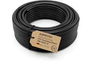 AUPROTEC 5 10 20 eller 50 m Isolerande slang PVC Kabelskydd Slang Val: (Ø 12 mm innerdiameter, 10 m)