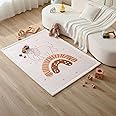 Premium Large Coral Velvet Baby Play Mat 170x120x2.5cm – High-Density Memory Foam Area Rug – Stylish Playmat for Floor with Non-Slip Backing for Crawling, Soft Play & Tummy Time - Easy Care Rug